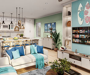 Living/Kitchen Rendering